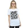 Disney Womens/Ladies Mickey Mouse Grid Cotton Boyfriend T-Shirt