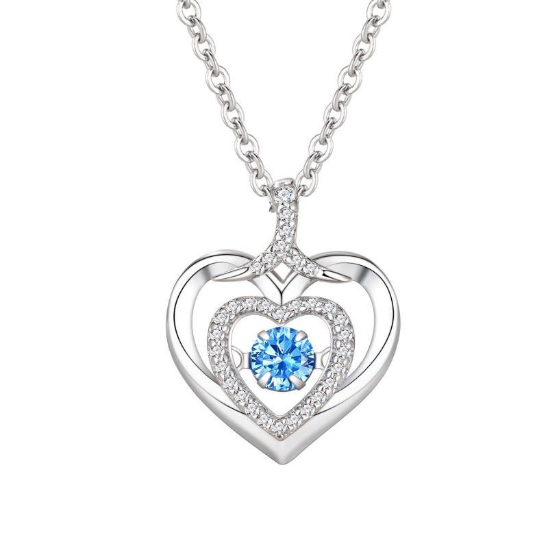 Love Smart Necklace, Female Beating Heart, Collarbone Chain Ins Advanced Sense, Simple and Light Luxury Niche, Wholesale