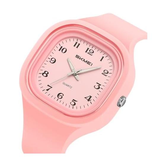 Square Watch for Women, Silicone, Waterproof, Sports, Cute, Student, Simple, Arm Watch, For Women, Stylish, Casual, Arabic Numerals, Easy To Read