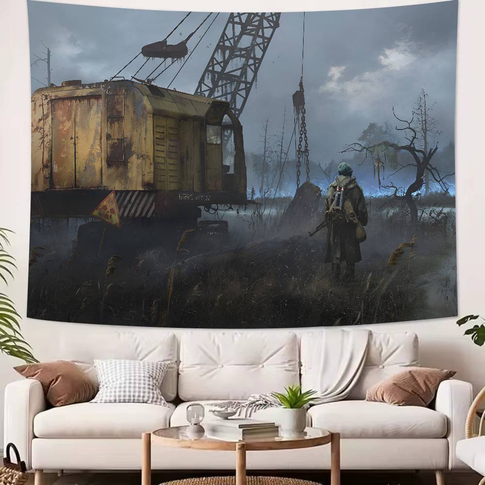 Horror Thriller Adventure Game SSTALKER Series Game Tapestry Decoration Bedroom Dormitory Background Living Room Club Tapestry