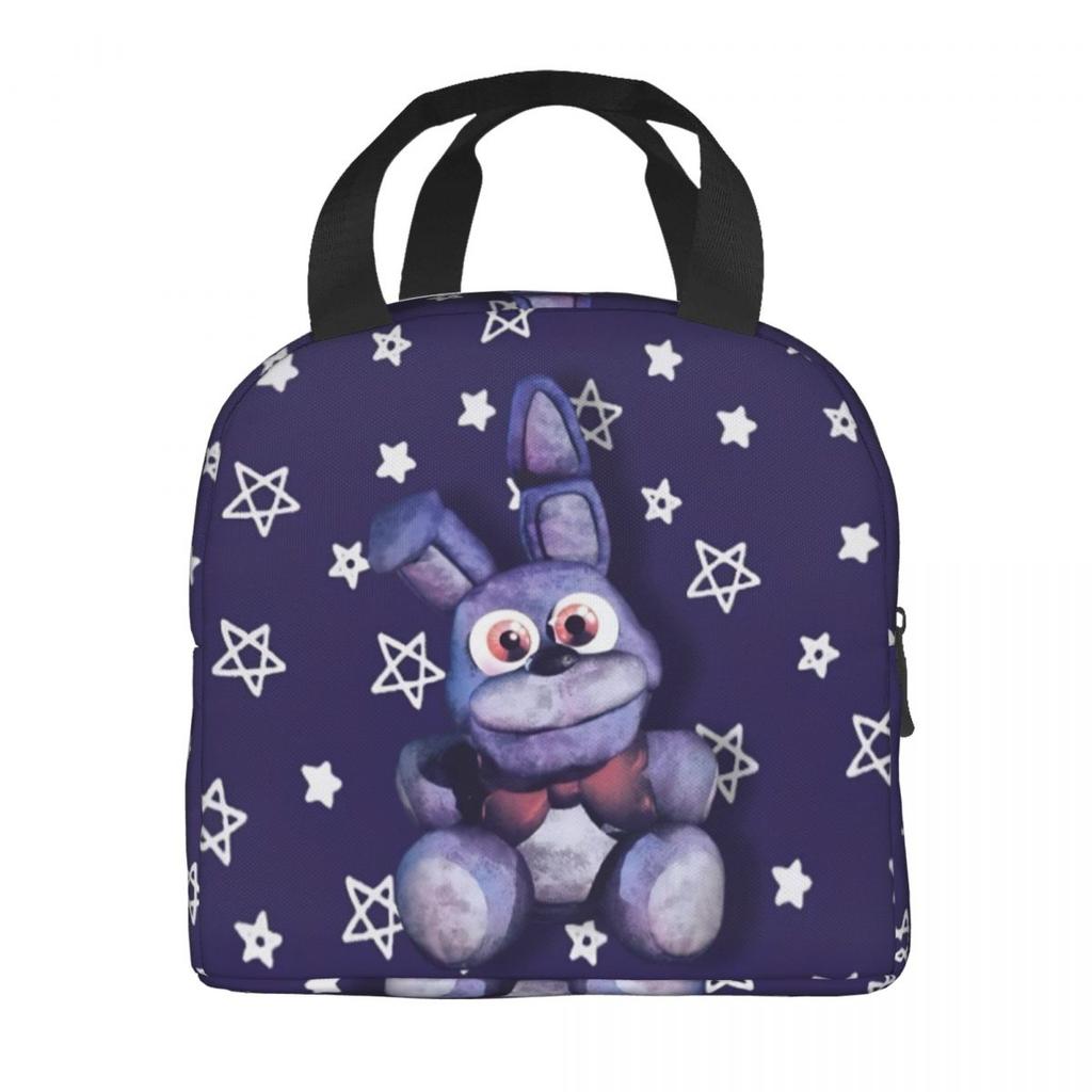 FNAF At Freddys Thermal Insulated Lunch Bag for School Portable Food Bag Thermal Cooler Food Box