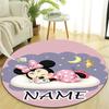 Personalized M-Minnie Round Chair Office Rug - Perfect for Mat, Office Chair & More - Ideal Gift for Birthdays and Holidays