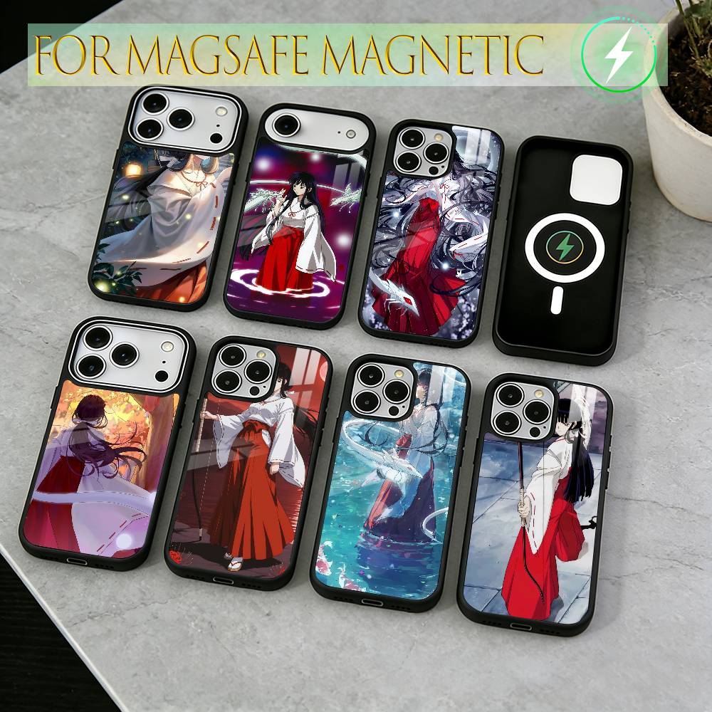 Kikyo Phone Case For iPhone17,16,15,14,13,12,11 Plus,Pro Magnetic For Magsafe Wireless Charging