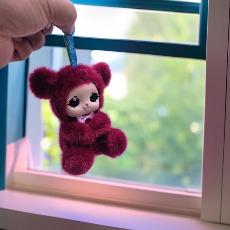 Enamel Doll Keychain - Cute Plush Pendant Gift & Ornament