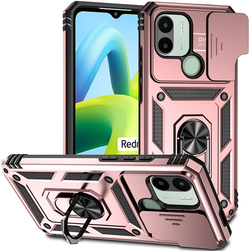 Full Cover For Xiaomi Poco C51 Case For Poco C51 C 51 Push Window Magnetic Phone Holder Back Case For Poco C51 Case 6.52 inch