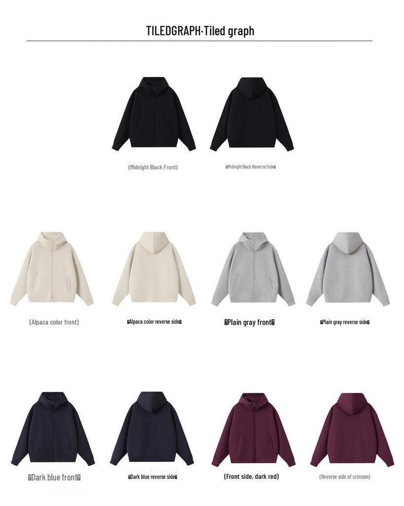 Men's Fashion Trend Loose Hooded Sweatshirt - Autumn/Winter Couple Jacket with Logo Print