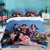 Kpop idle Colorful Dreams 3pcs Bedding Set,Including 1pc Duvet Cover And 2pcs Pillowcases Perfect Gift for Christmas,Ideal for Bedroom, Dormitory