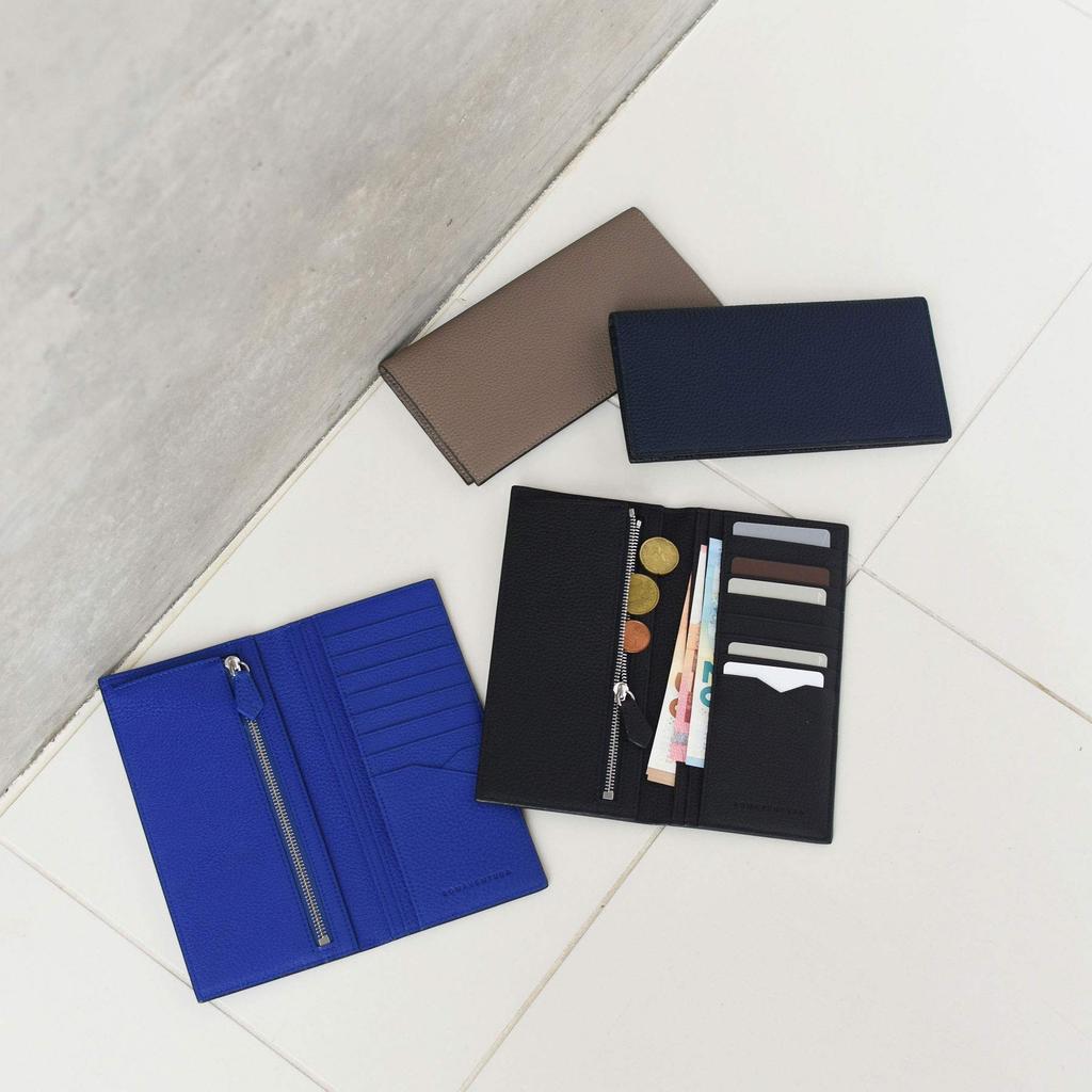 BONAVENTURA Long Wallet Made with the Finest European This Minimalist Wallet Is Made of Genuine Leather and Makes a Great [Black] Leather, Thin, Gift.