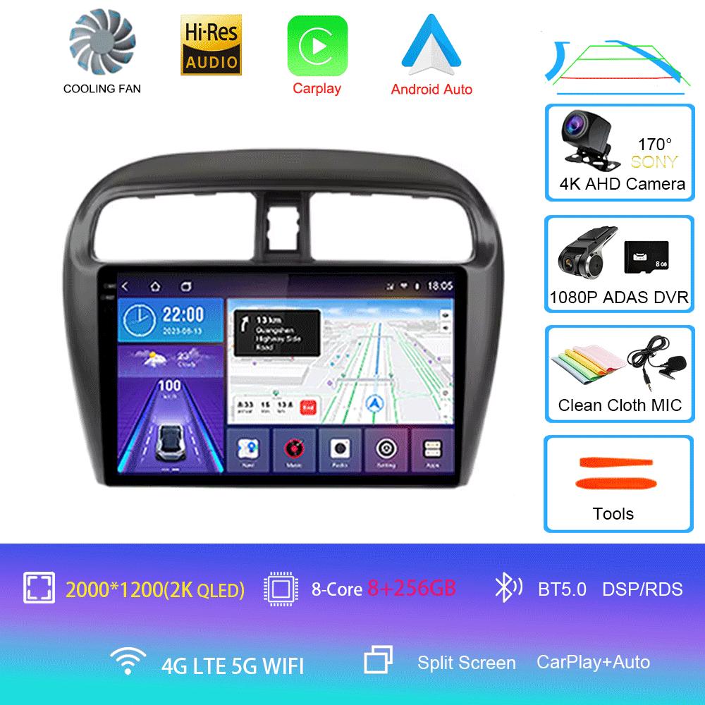 Android 14 Car Radio For Mitsubishi Mirage Attrage 2012-2018 Space Star 2014 Gps Navigation Stereo Multimedia