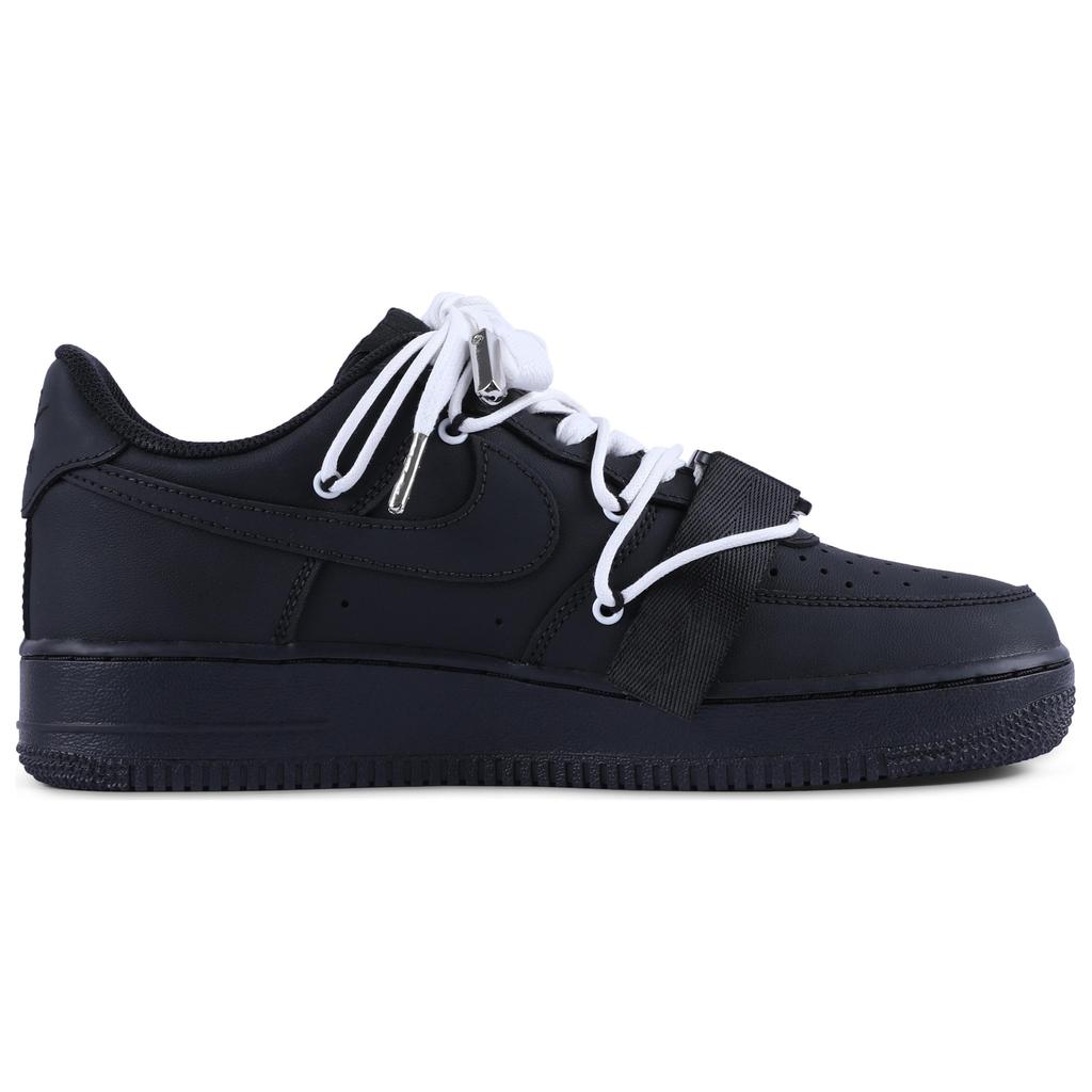 Nike Air Force 1 PU Abrasion Resistant Balance Low top Skateboard Shoes Unisex Black White CW2288-001(Team55-S-BOX)
