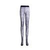 Xu Mi [Vine] French retro aurora jacquard stockings ultra-thin oily sexy babes mood black silk couple