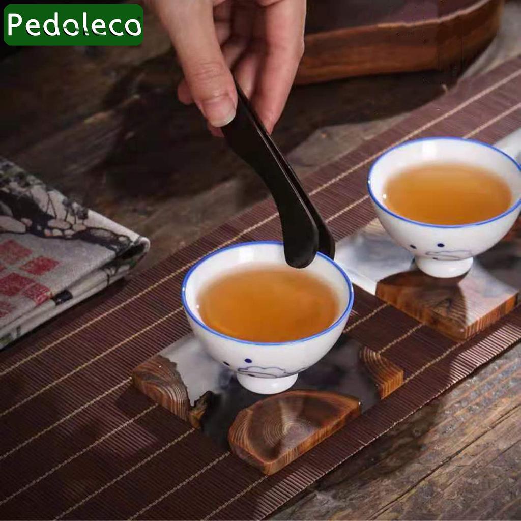 Pedoleco Chinese Tea Ceremony Set, Six Gentlemen, 5-Piece Set, Includes Tea Spoon, Tea Needle, Tea Nipper, Cup Fork, and Tea Brush, Made of