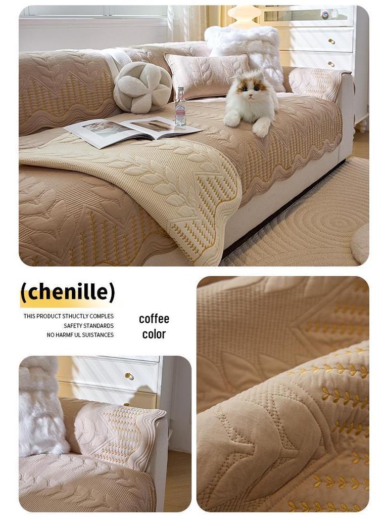 Ganzjahres-Rutschfeste Waschbare Baumwoll-Sofakissenhülle 2026