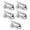 5pairs Bicycle Missing Link Rustproof Steel Quick Release Link Corrosion Resistant Easy Installation Bike Chain Link