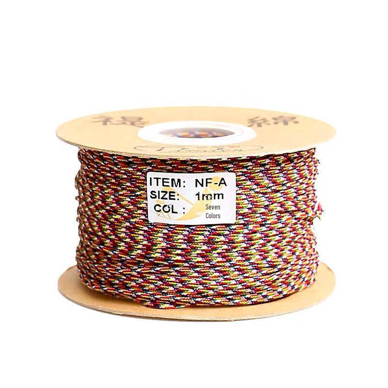 Five-Color Bracelet Weaving Rope: Vajra Jade Thread for Wenwan, Buddhist Beads, Star Moon Bodhi & Beading Strings