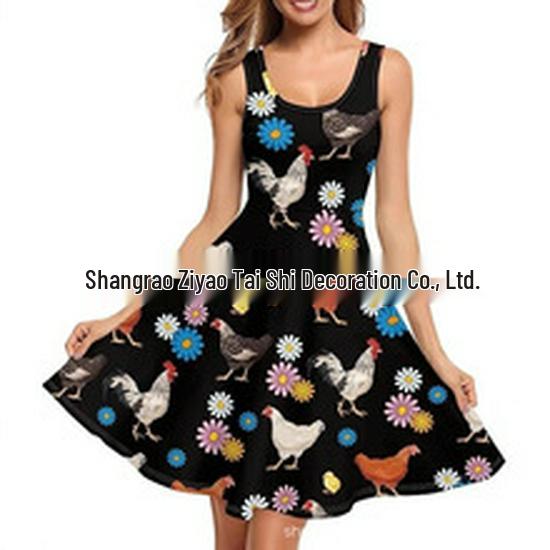 2025 European & American 3D Digital Print Loose Knit Sweater for Autumn & Winter
