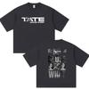 2026 Hot Sale Singer Tate So Close To What Album Poster Print T-Shirt Women Men O-neck Cotton Solf Loose Oversized Top Summer New Tee Short Sleeve