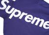 Supreme Felpa con Cappuccio e Applicazione in Raso Blu Lavato