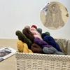 Korean Style Cotton Linen Folded Women'S Scarf Thin Pure Color Simple Match Long Shoulder Wrap Neck Warmer Silk Scarf