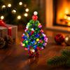 Handcrafted Gift Ideas Handmade Beaded Christmas Tree Ornament, Sparkly Crystal Bead Mini DIY Craft Kits Tabletop Decor, Hand-Woven Xmas Desktop