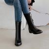 Women's Low-heeled Short Boots Autumn and Winter New Thick-heeled Large-size Comfortable Casual Short Boots