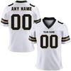 Custom American Football Jersey White Personalized Football Shirt with Team Name Number Football Fans Gfit for Adults Kids