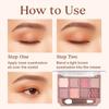 8pcs Eyeshadow Palette Set Available In Matte and Shimmer Finishes Featuring A Pearl Texture, Long Lasting and Highly Saturated Light Pink Tones