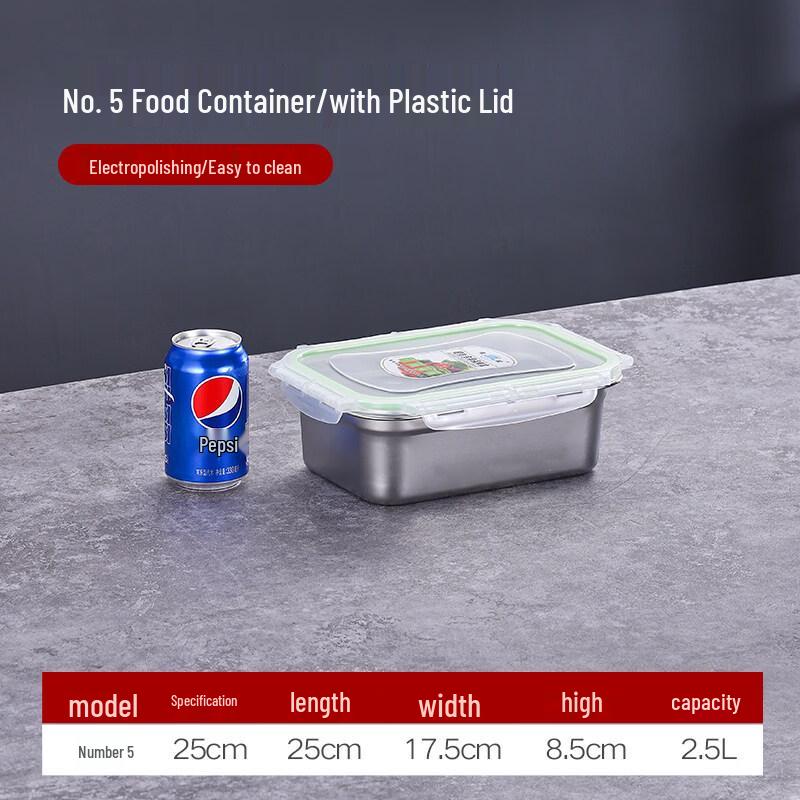 Food Grade 316 Stainless Steel Lunch Box