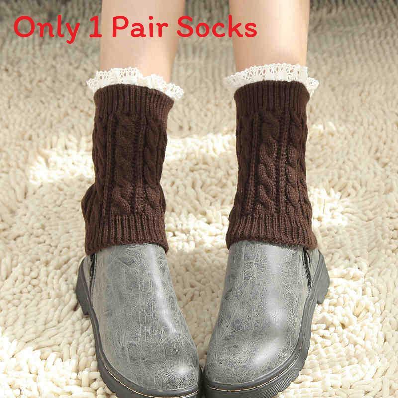Knit Lace Leg Warmers For Women With Frictionresistant Fabric For Autumn Winter Comfort