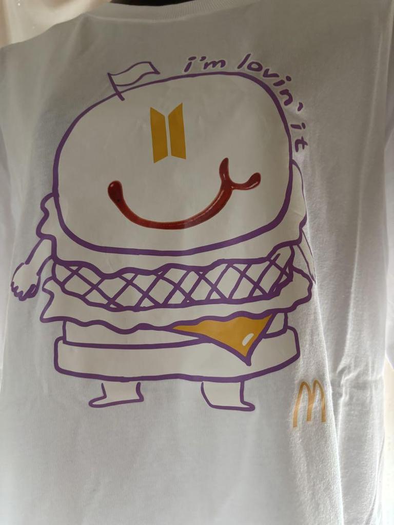 [USED] BTS JUNG KOOK McDonald's XL White T-shirt