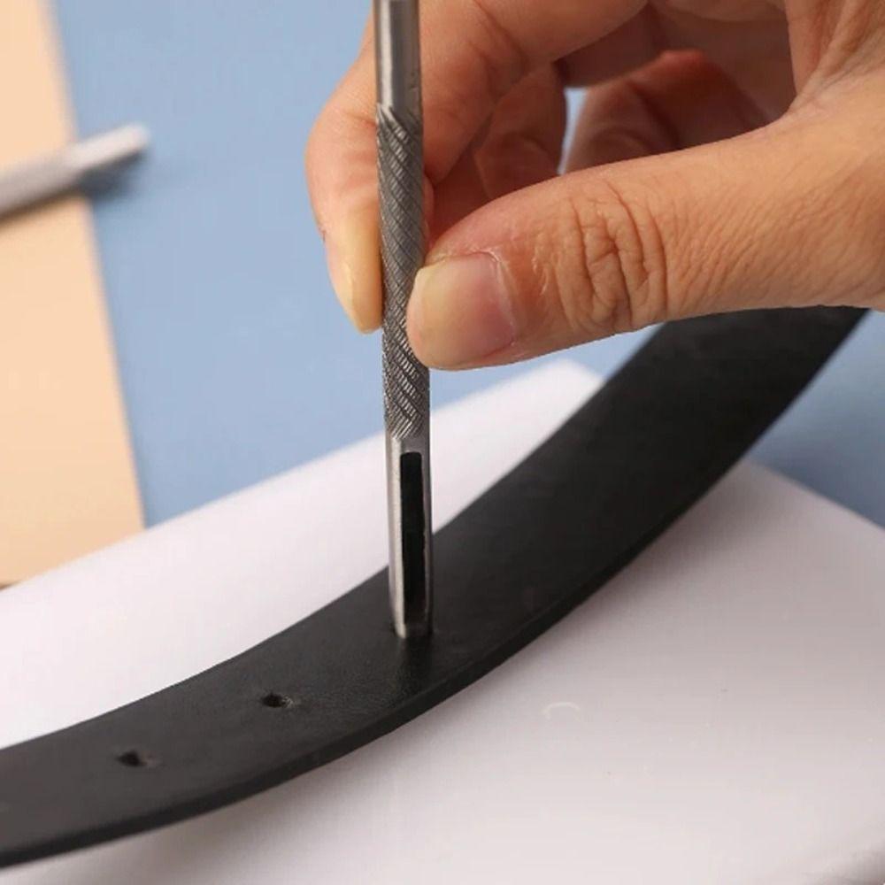 Hollow Belt Hole Punchers 2.5/3/3.5/4mm Watch Band Tools Leather Punch Kit  Punching Hole