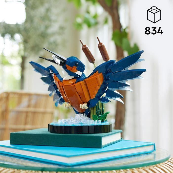 LEGO Icons 10331 Der Eisvogel, Modellbausatz für Erwachsene, Geschenkidee für Haus- oder Bürodekoration