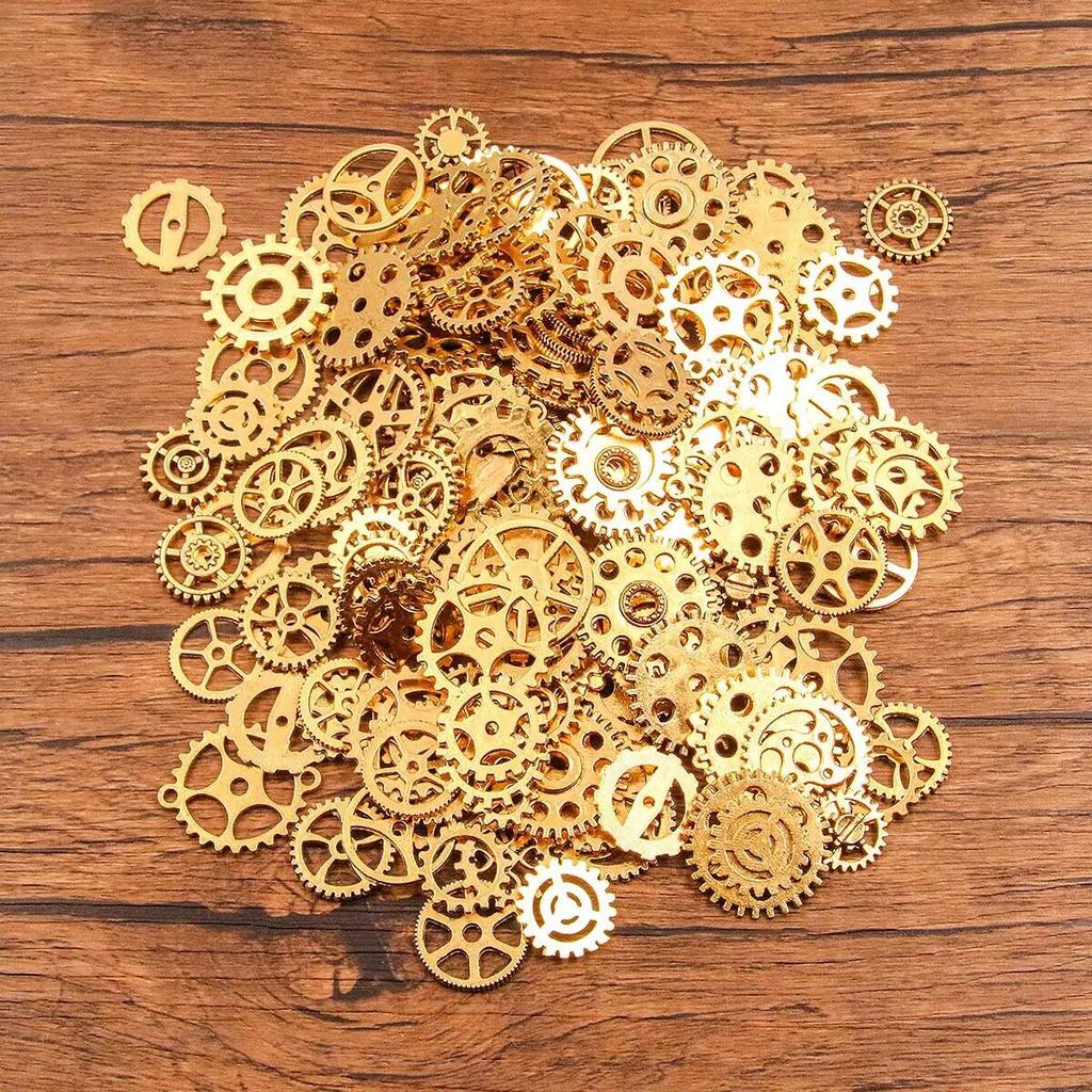 Steampunk Gears: Mixed Styles, 10 Colors, 10-25mm, DIY Jewelry Accessories
