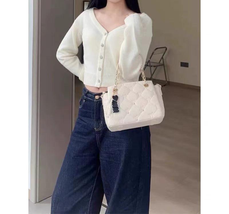 

Цепочка новая сумочка для通勤, универсальная на плечо, сумка-мессенджер, брендовая кожа, ромб, премиальная женская сумка