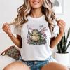 Frog Fairy Fantasy Animals Womens T-Shirt Whimsical Garden Tee