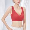 Tank Top Style Seamless Bra Women's Sports Bra No Steel Ring Gathered Bra Double Breast Anti Sagging Thin Bra