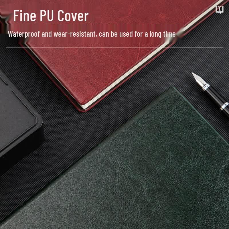 Deli 3186 Leather Cover Notebook