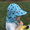 Baby Summer Sun Hat 2 To 5 Years Kids Anti-UV Beach Panama Hat Wide Brim Neck Protection Outdoor Travel Toddler Sun Caps