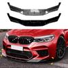 Pro BMW řady 5 M5 F90 2018-2020 3ks/Sada Přední nárazník vozu Lip Chin Spoiler Carbon Black Bodykit Vnější Tuningové Příslušenství