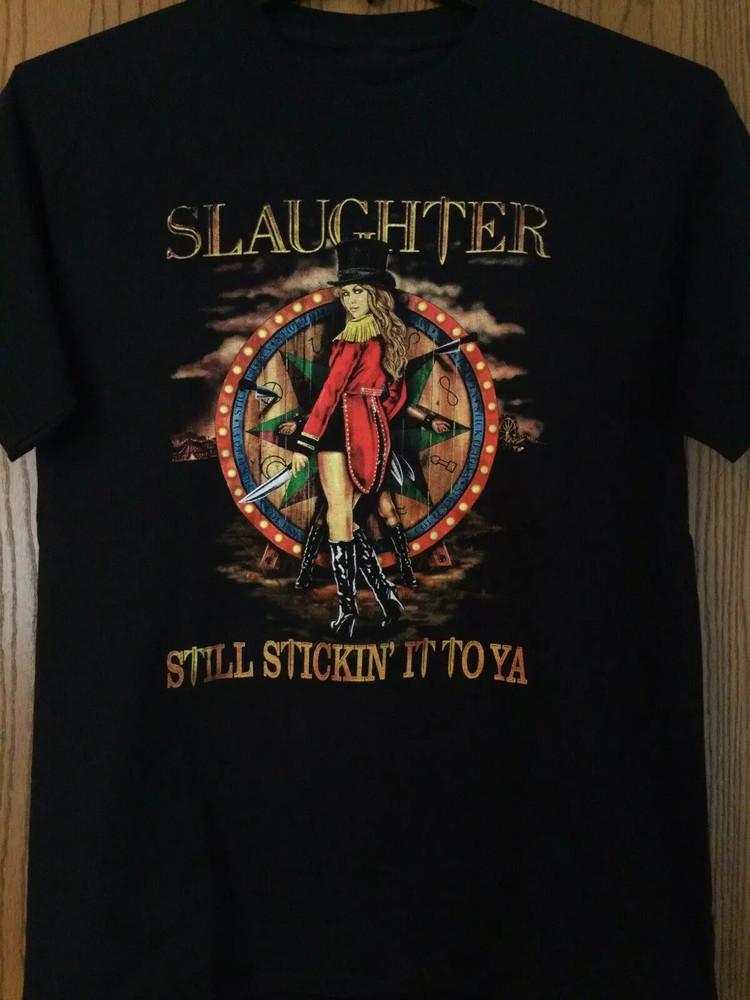 Футболка Slaughter Band Still Stick It To Ya Полный размер S-5XL Унисекс M