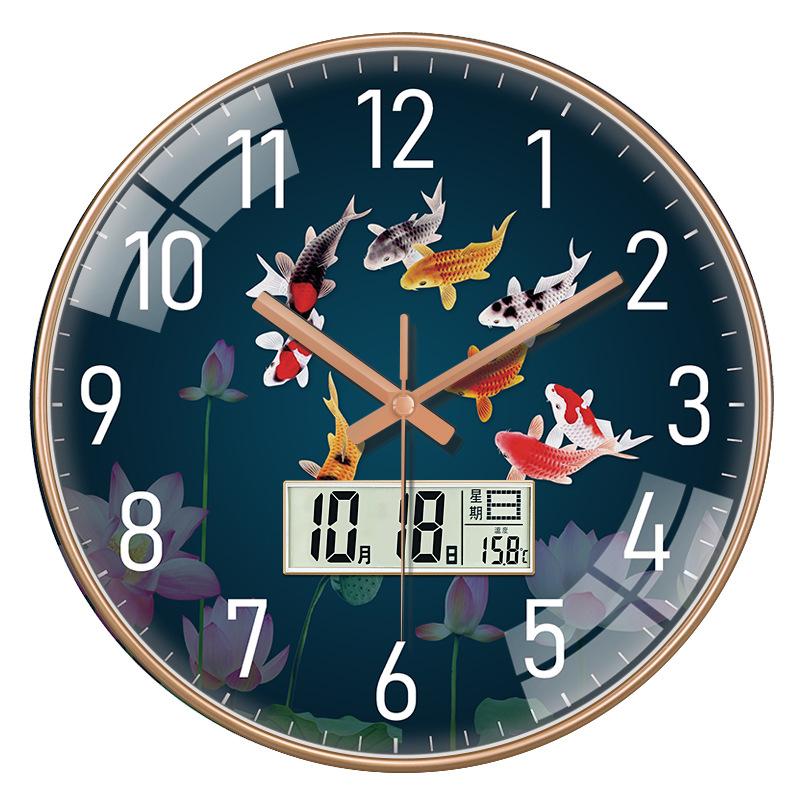 

Hi 12-дюймовые светодиодные настенные часы, пластиковые часы, домашний декор, бесшумные настенные часы для гостиной, спальни, дизайн современного искусства