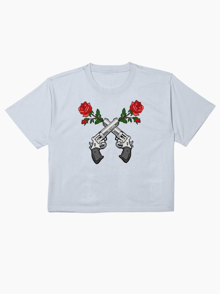 Guns N' Roses 2 crossed guns and roses Boxy T-Shirt