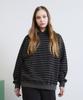 PIGMENT Dyed Stripe Line Hoodie (Charcoal)