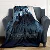 Lord Rings Customize Text Blanket Multi-purpose Personalized Blanket Warmthful Decor Suitable for Office Office Chair Seaside Livingroom