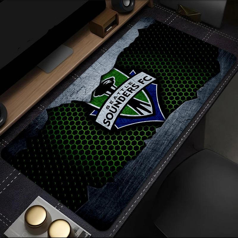 Seattle Sounders Fc Crest mouse pad, rubber base, esports desk mat, mouse pad for gamers and office use, gaming desk , easy to clean mat