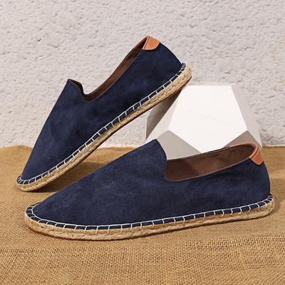 Hemp Men's Espadrilles Hot Selling Flats Rubber Sole Men Shoes Casual Summer New Wear-resistant Non-slip Male Sneaker Fashion 47