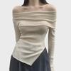 Women's Sexy One-Shoulder Long-Sleeve Slim Fit Top