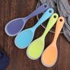 2/4Pcs No-Stick Silicone Rice Spoon Heat Resistant Silicone Rice Paddle Food Rice Shovel Cooking Supplies Soft Rice Server Tools