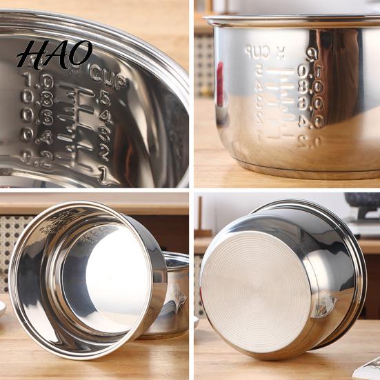 Stainless Steel Pot Interior Accessories Rice Cooker Inner Replacement High Volume for Versatile Liner Steaming Stewing Slow Simmering Dishwasher Safe