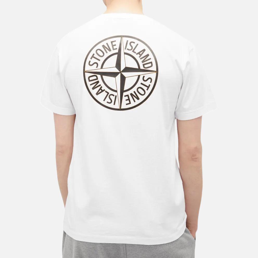 Stone Island Classic Printed Logo Crew Neck Cotton Short Sleeve T-Shirt Men Tops 81152NS81-V0001